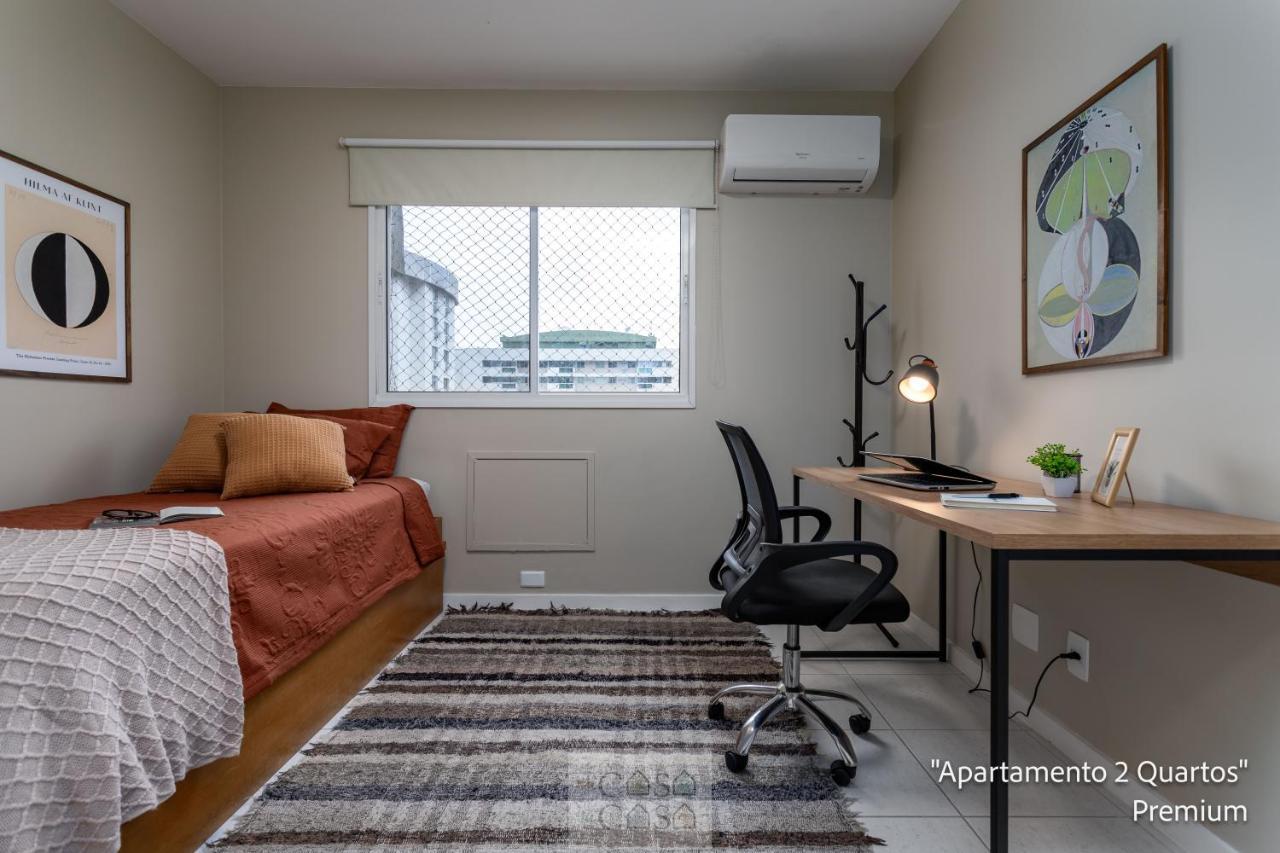 2 Quartos Com Varanda A 300M Riocentro Wi-Fi 120Mbps E Cozinha Completa - Condominio Com Piscina, Estacionamento, Portaria 24H E Parquinho Infantil - Apartamento Indicado Para Grupos, Hospedes A Trabalho E Criancas Ріо-де-Жанейро Екстер'єр фото
