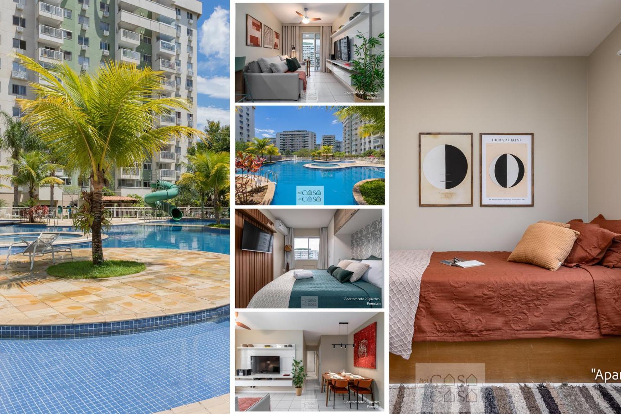 2 Quartos Com Varanda A 300M Riocentro Wi-Fi 120Mbps E Cozinha Completa - Condominio Com Piscina, Estacionamento, Portaria 24H E Parquinho Infantil - Apartamento Indicado Para Grupos, Hospedes A Trabalho E Criancas Ріо-де-Жанейро Екстер'єр фото