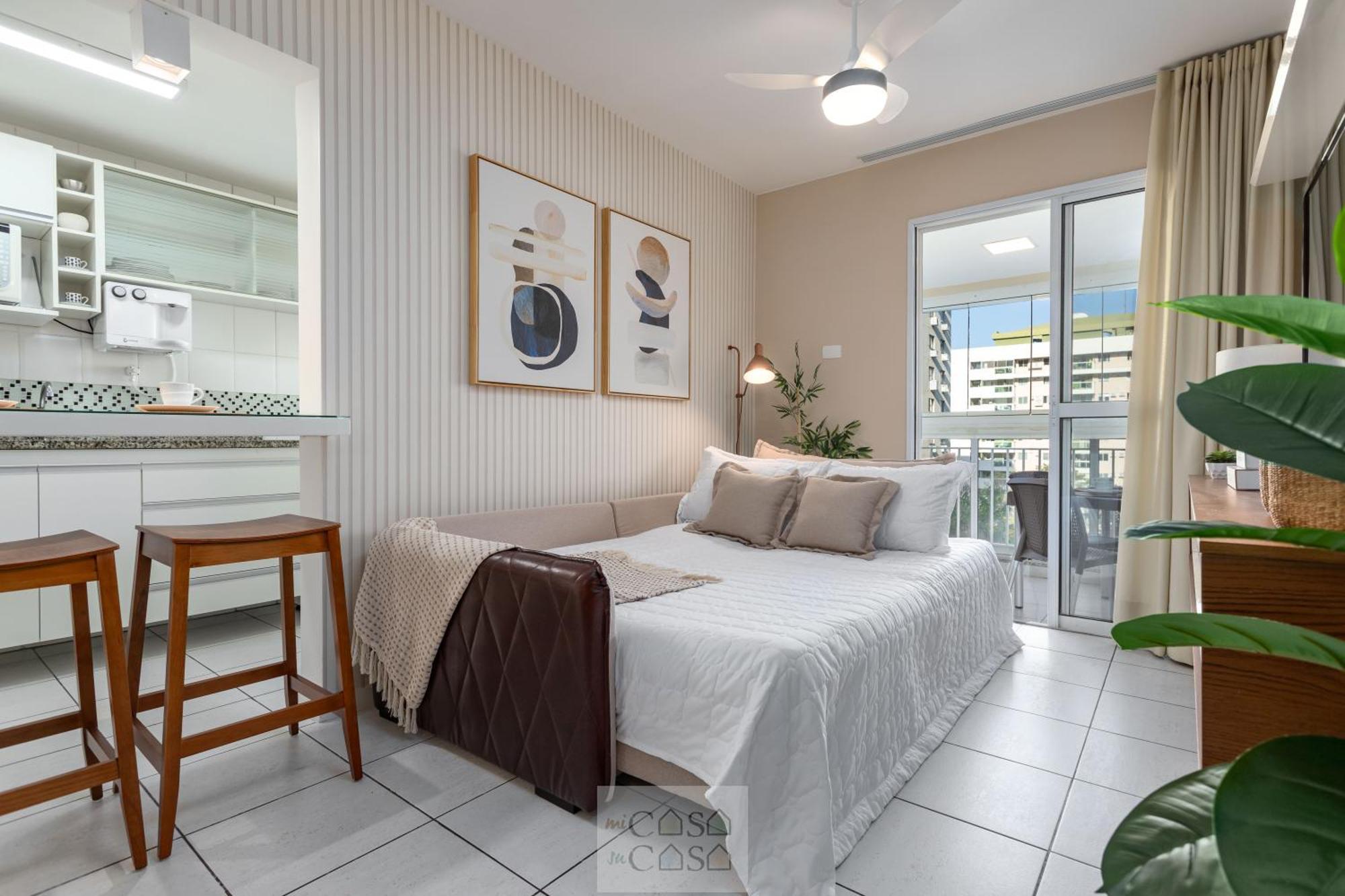 2 Quartos Com Varanda A 300M Riocentro Wi-Fi 120Mbps E Cozinha Completa - Condominio Com Piscina, Estacionamento, Portaria 24H E Parquinho Infantil - Apartamento Indicado Para Grupos, Hospedes A Trabalho E Criancas Ріо-де-Жанейро Номер фото