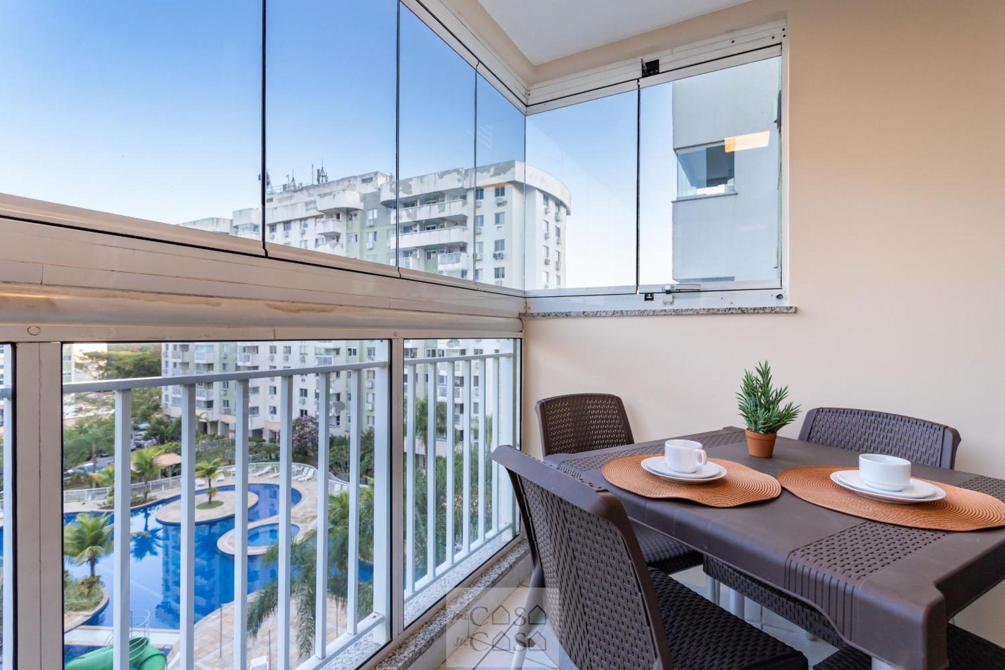 2 Quartos Com Varanda A 300M Riocentro Wi-Fi 120Mbps E Cozinha Completa - Condominio Com Piscina, Estacionamento, Portaria 24H E Parquinho Infantil - Apartamento Indicado Para Grupos, Hospedes A Trabalho E Criancas Ріо-де-Жанейро Екстер'єр фото