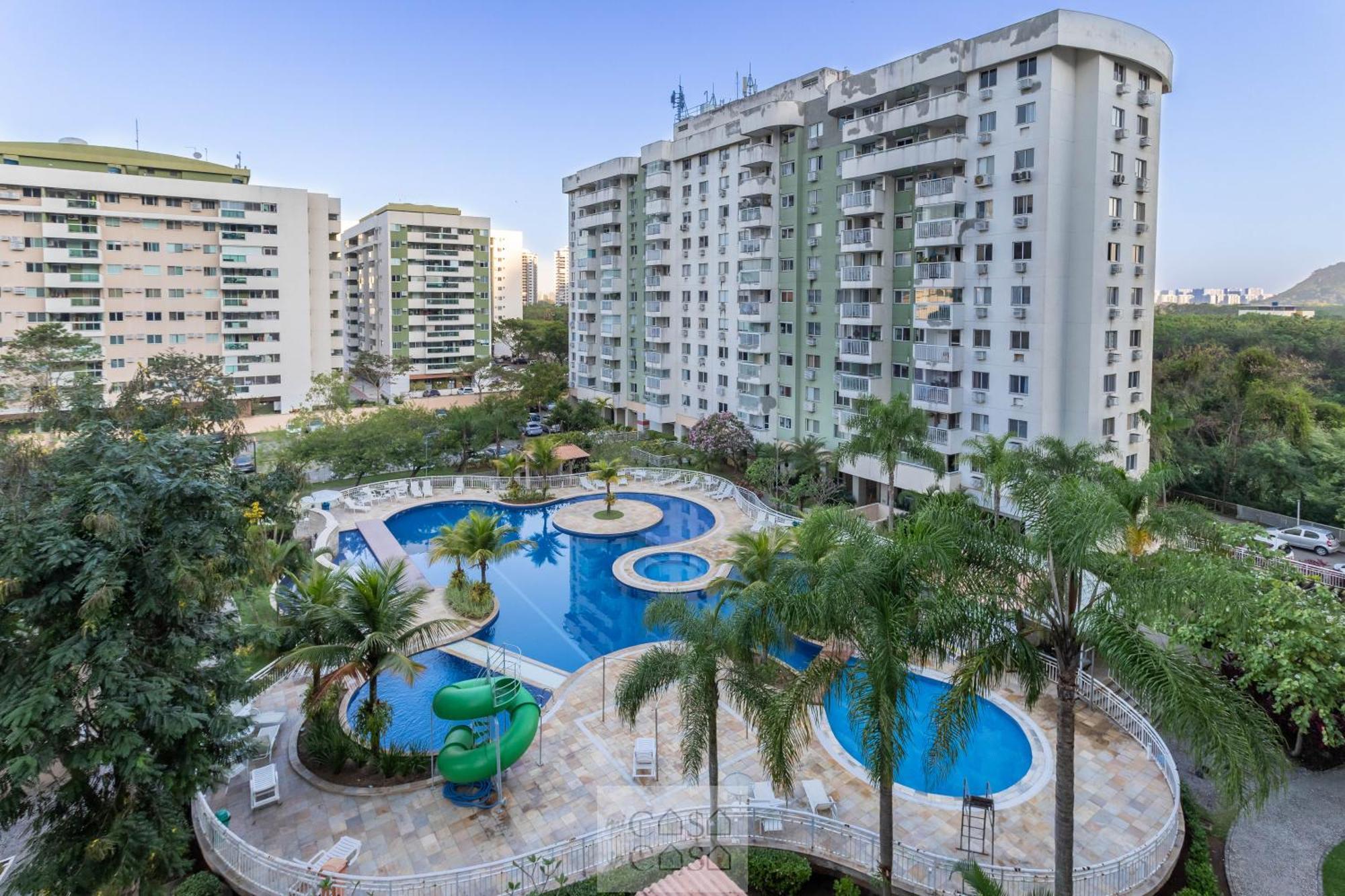 2 Quartos Com Varanda A 300M Riocentro Wi-Fi 120Mbps E Cozinha Completa - Condominio Com Piscina, Estacionamento, Portaria 24H E Parquinho Infantil - Apartamento Indicado Para Grupos, Hospedes A Trabalho E Criancas Ріо-де-Жанейро Екстер'єр фото