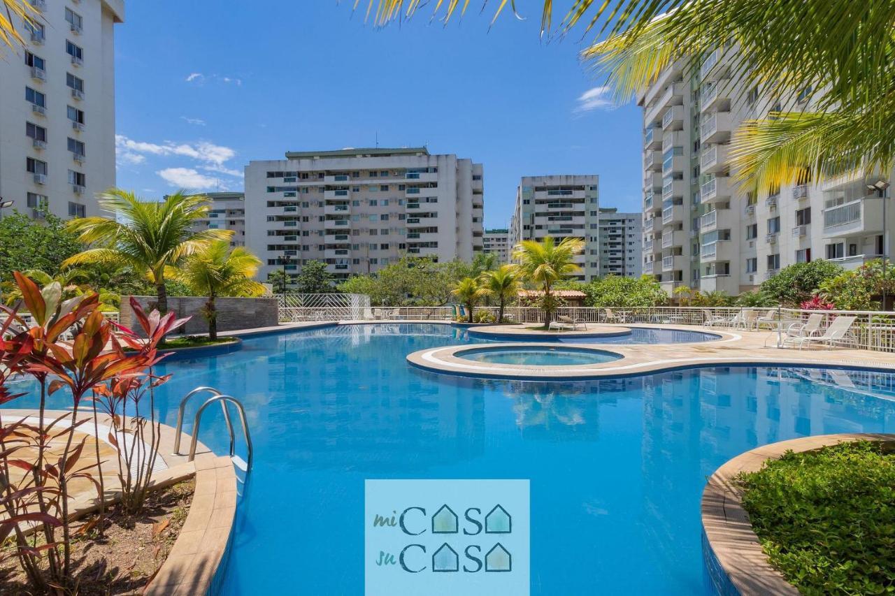 2 Quartos Com Varanda A 300M Riocentro Wi-Fi 120Mbps E Cozinha Completa - Condominio Com Piscina, Estacionamento, Portaria 24H E Parquinho Infantil - Apartamento Indicado Para Grupos, Hospedes A Trabalho E Criancas Ріо-де-Жанейро Екстер'єр фото