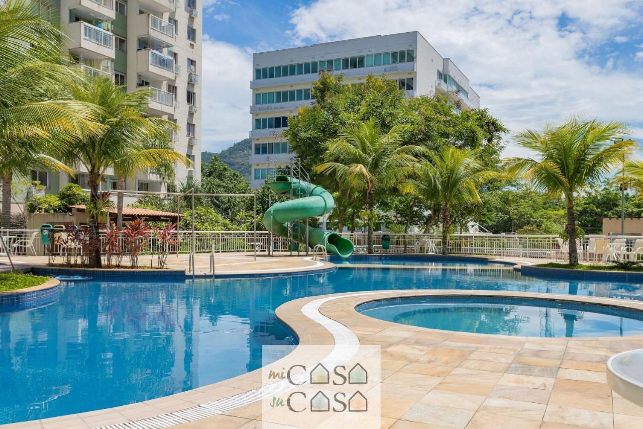2 Quartos Com Varanda A 300M Riocentro Wi-Fi 120Mbps E Cozinha Completa - Condominio Com Piscina, Estacionamento, Portaria 24H E Parquinho Infantil - Apartamento Indicado Para Grupos, Hospedes A Trabalho E Criancas Ріо-де-Жанейро Екстер'єр фото